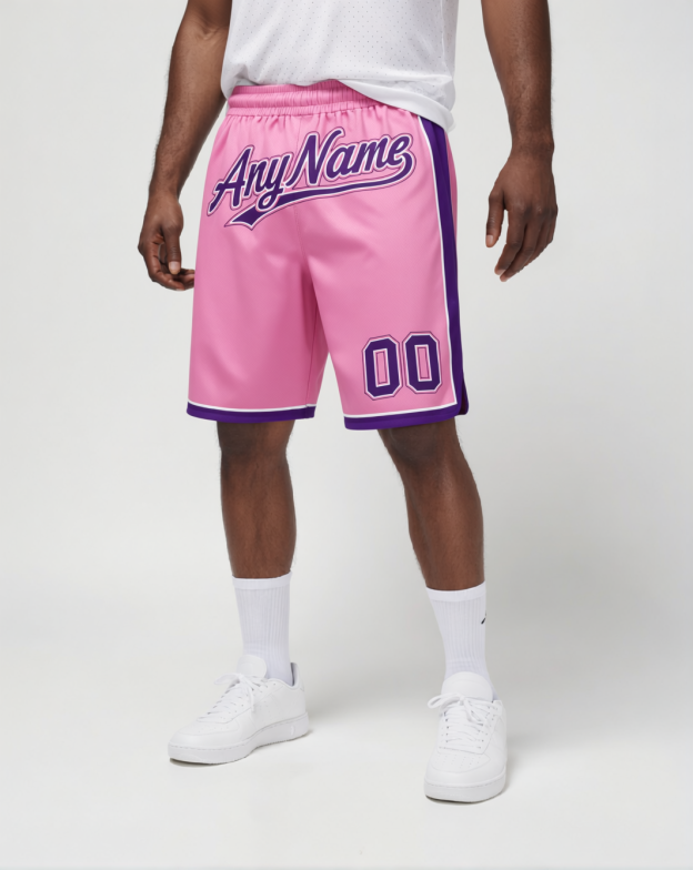 Custom Pink & Purple/White Shorts