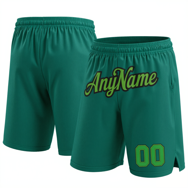Custom Midnight Green & Green/Black Shorts