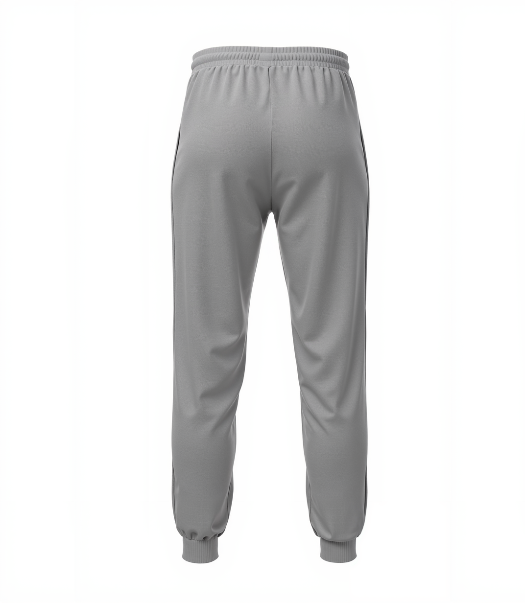 Custom Grey & Black Fleece Jogger Sweatpants