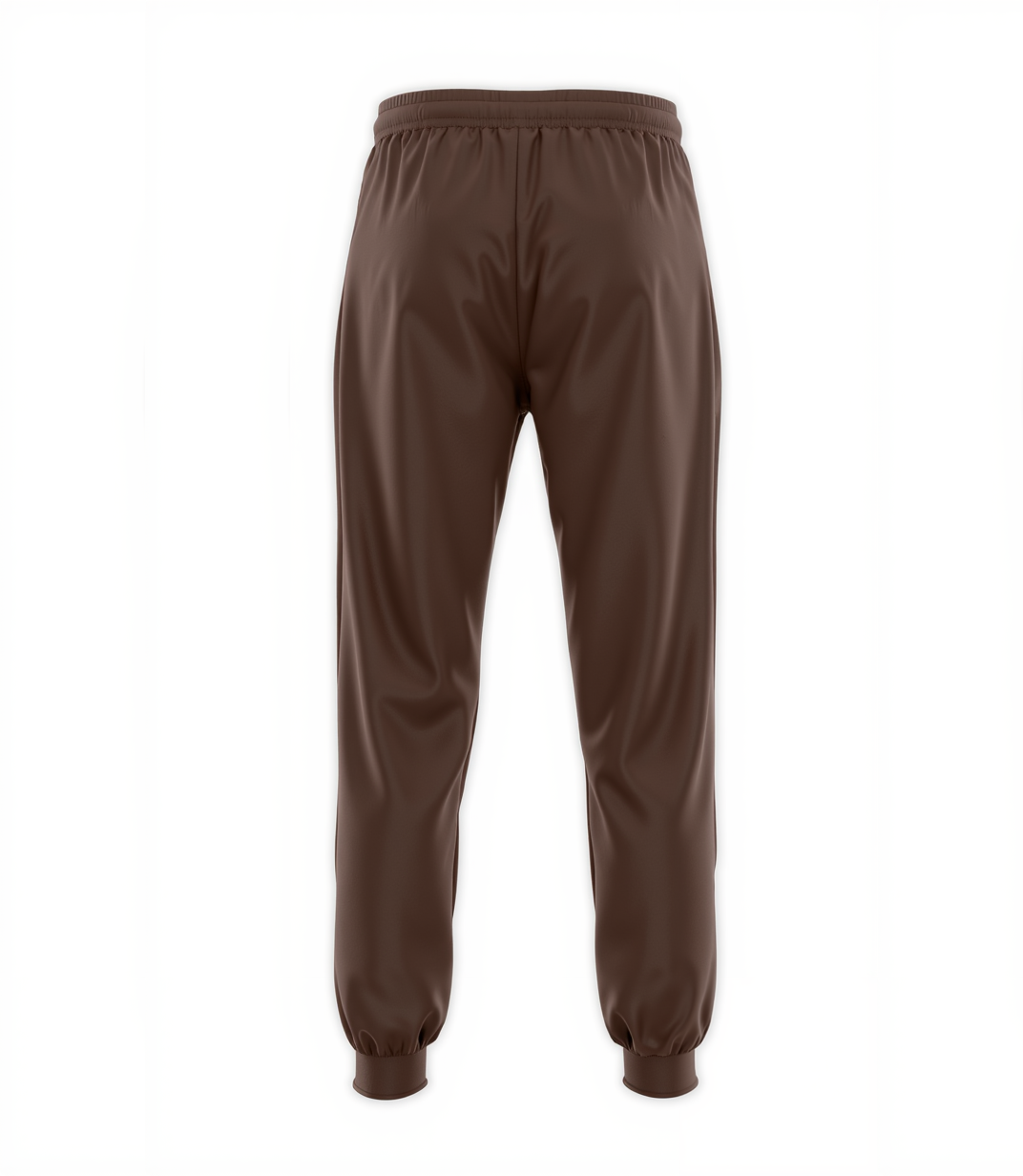 Custom Brown & White Fleece Jogger Sweatpants