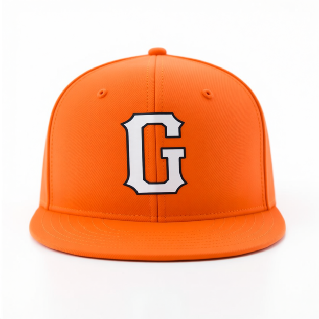 Custom Orange White/Navy Blue Stitched Adjustable Snapback Hat