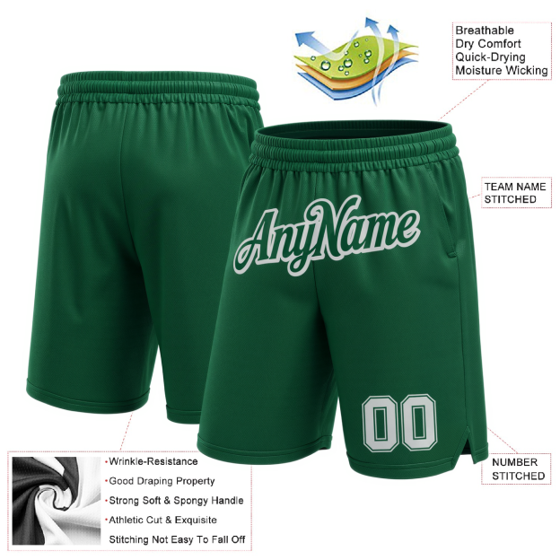 Custom Midnight Green & White Shorts