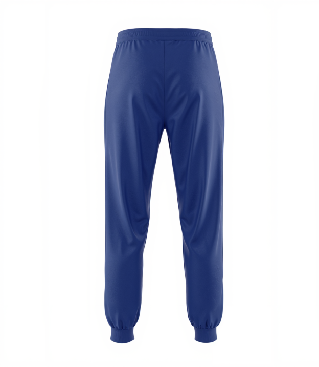 Custom Blue & White Fleece Jogger Sweatpants