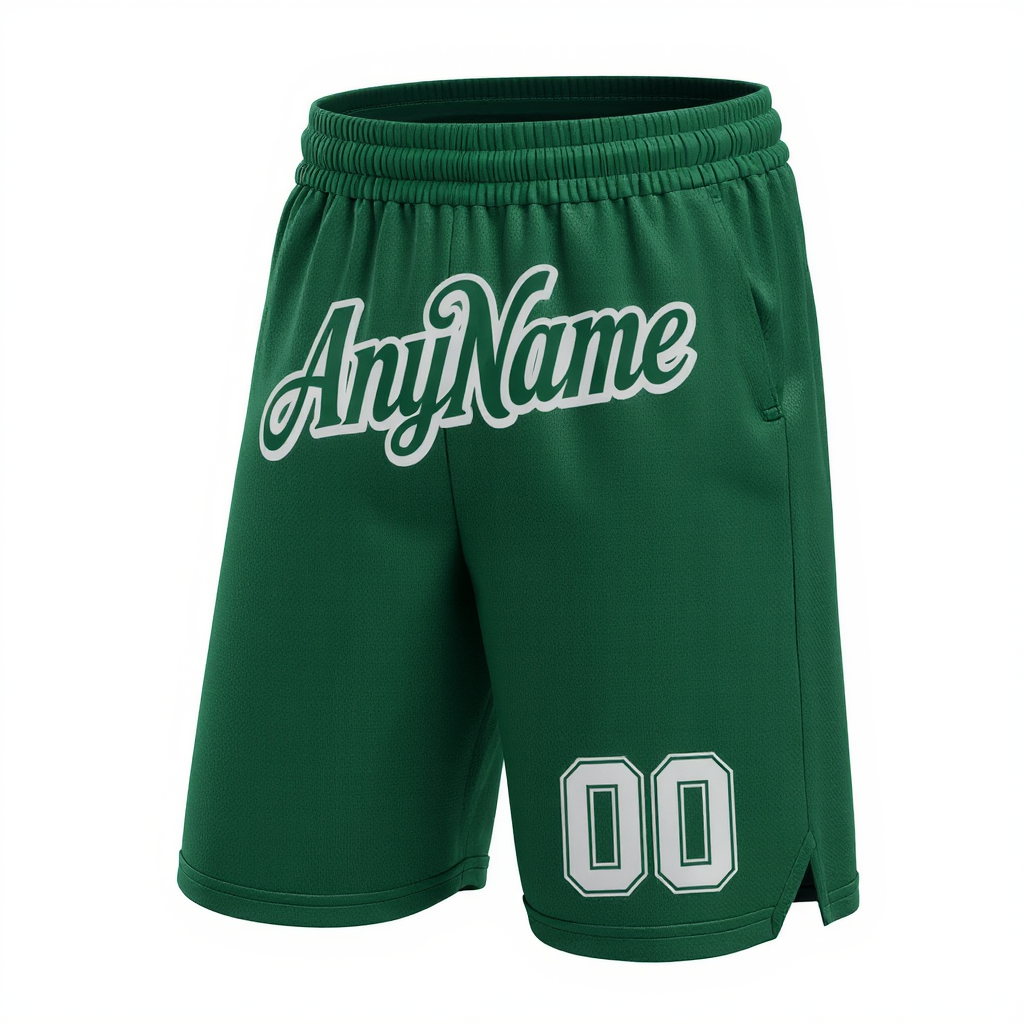 Custom Midnight Green & White Shorts