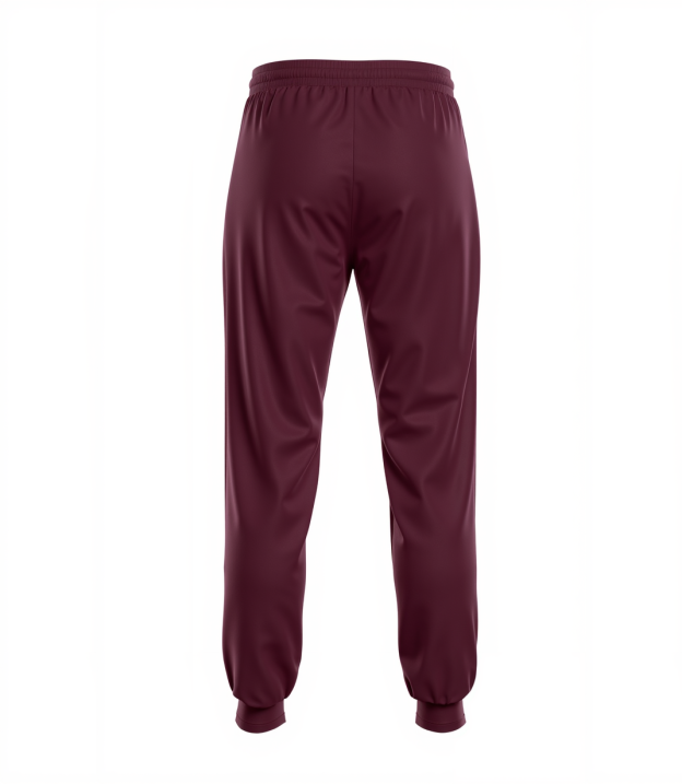 Custom Burgundy & Pink Fleece Jogger Sweatpants