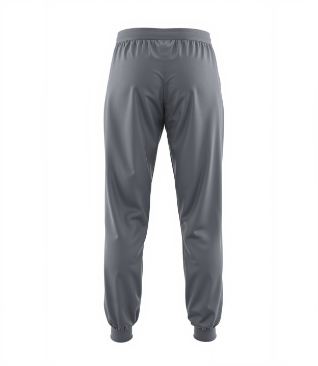 Custom Grey & White/Black Fleece Jogger Sweatpants