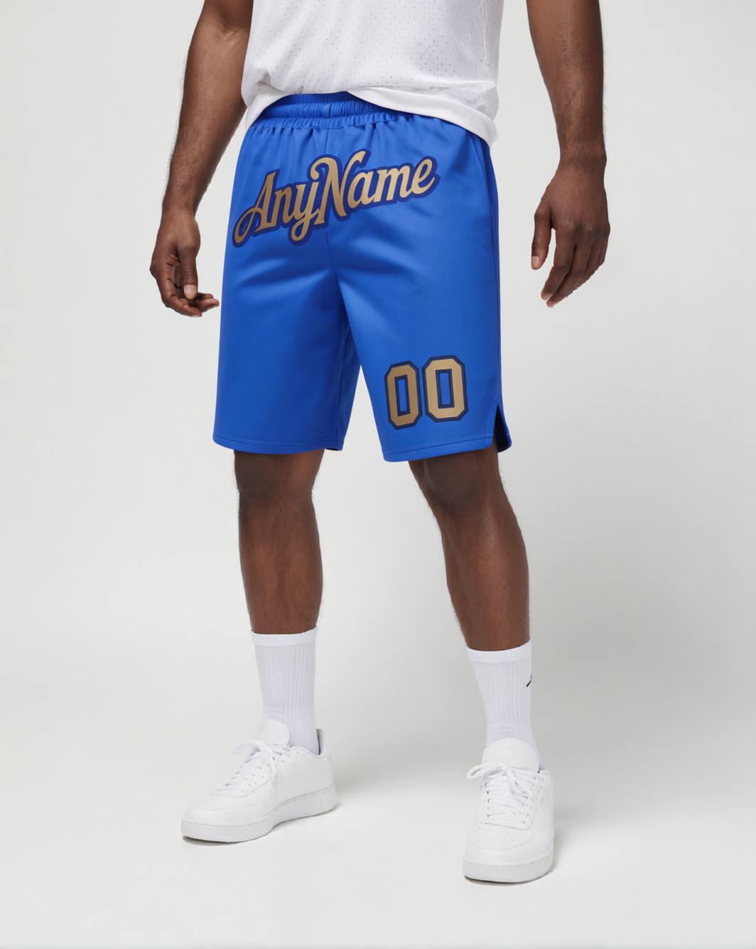 Custom Royal Blue & Grey/Black Shorts