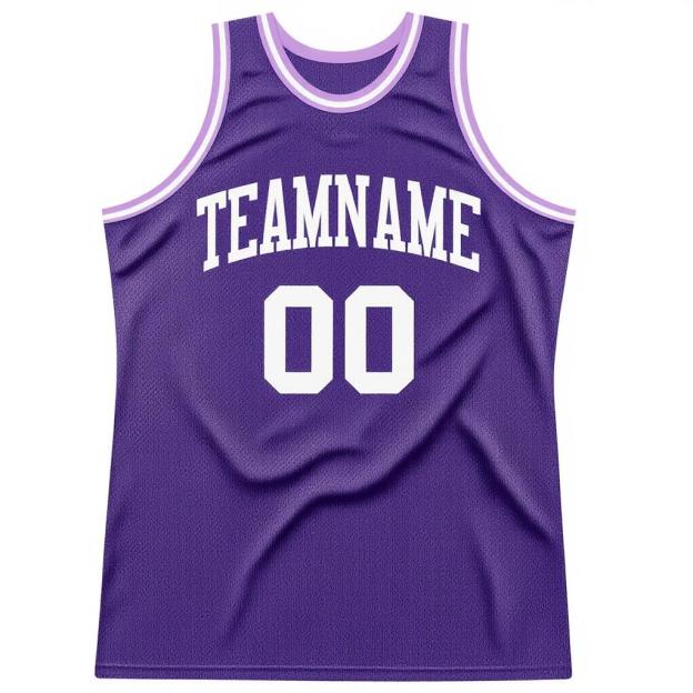 Custom Purple & White Basketball City Edition Jersey
