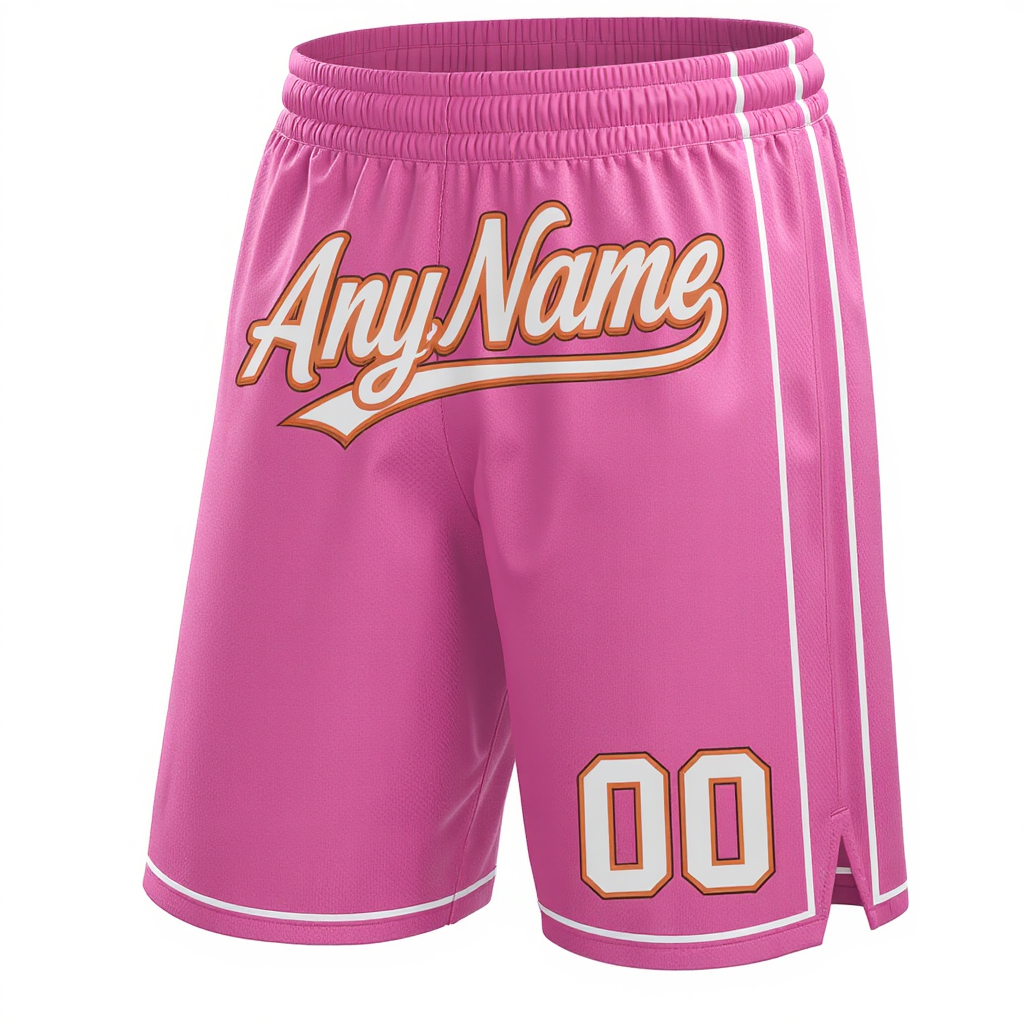 Custom Pink & White/Orange Shorts