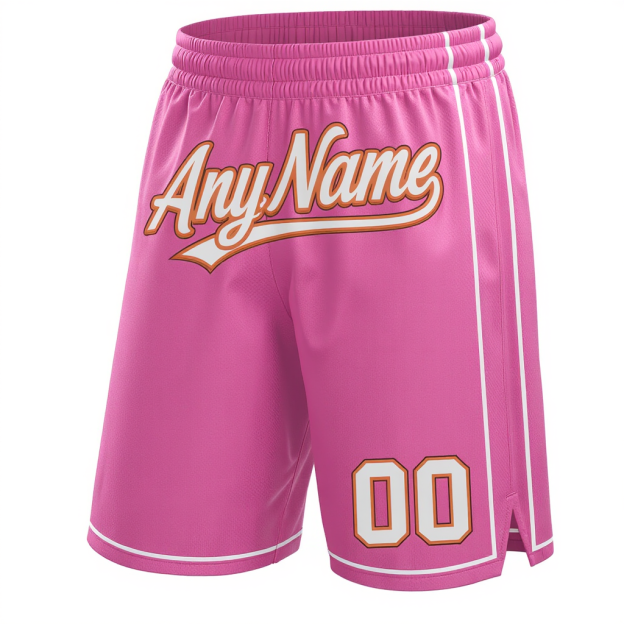 Custom Pink & White/Orange Shorts