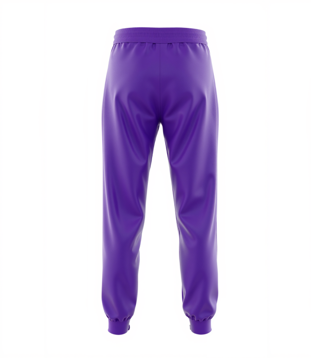 Custom Purple & Blue/White Fleece Jogger Sweatpants