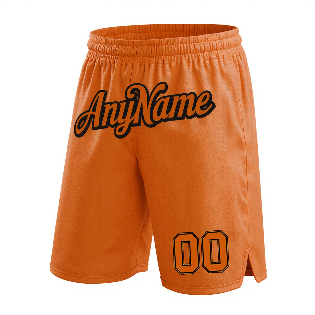 Custom Orange & Black Shorts