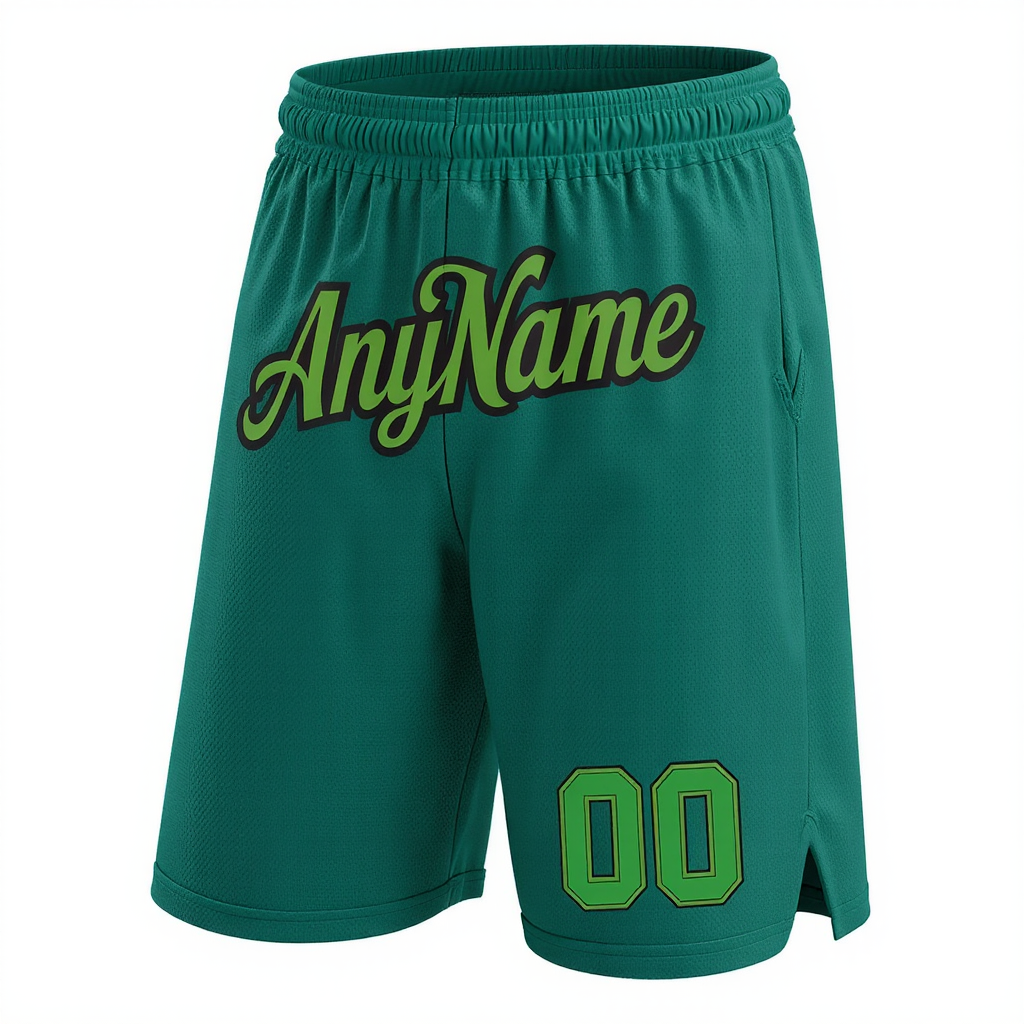 Custom Midnight Green & Green/Black Shorts