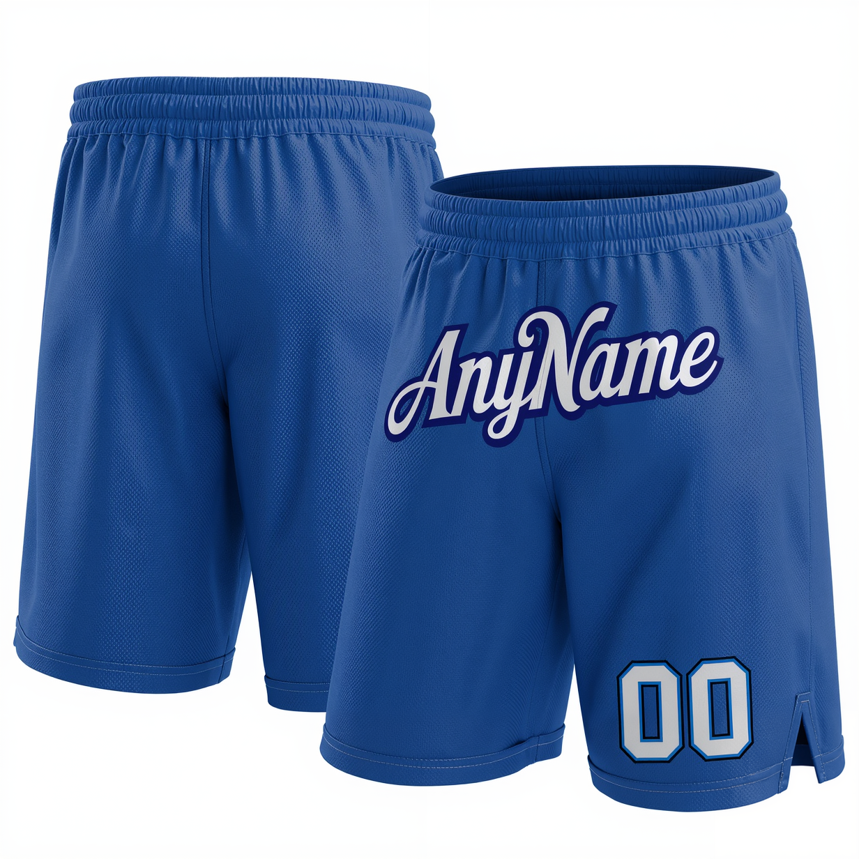 Custom Blue & White/Royal Shorts