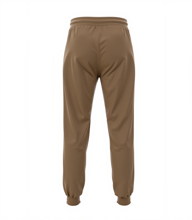 Custom Brown & Yellow/Black Fleece Jogger Sweatpants