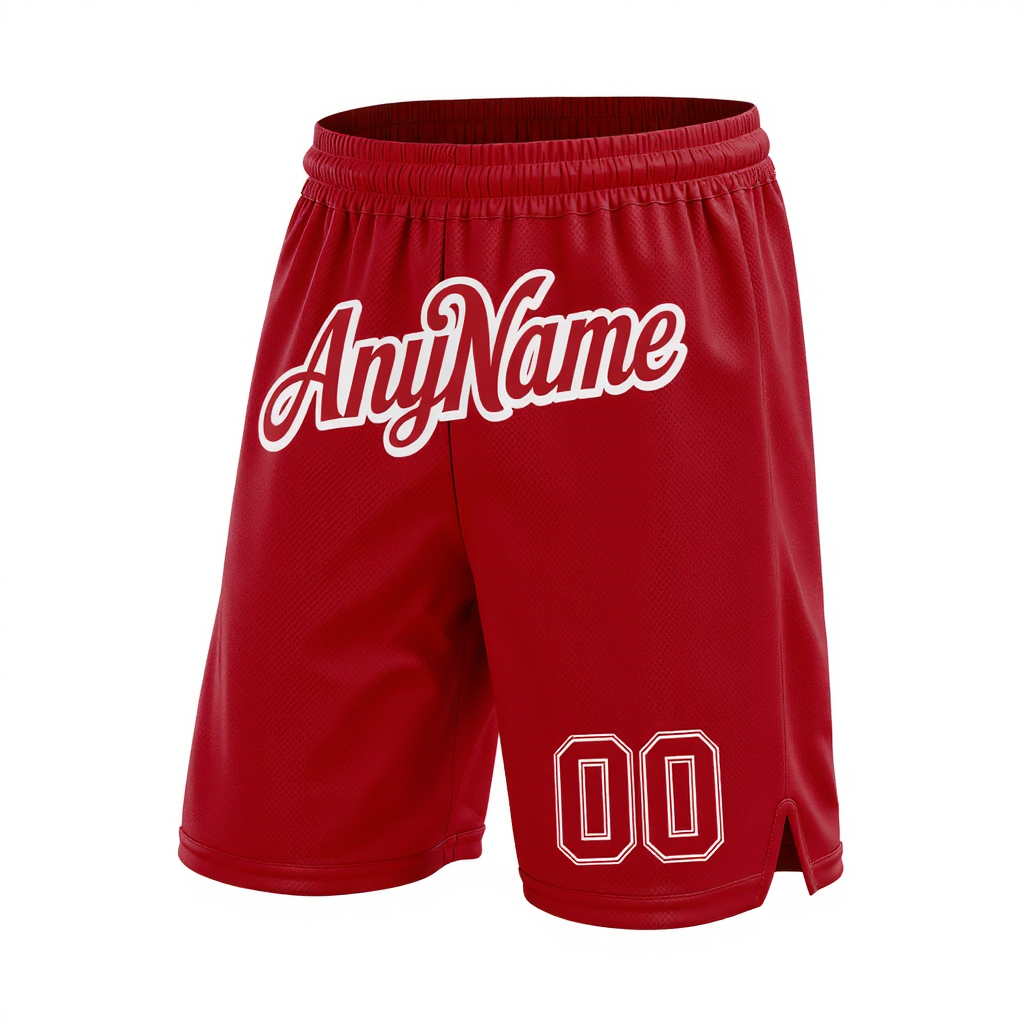 Custom Red & White Shorts