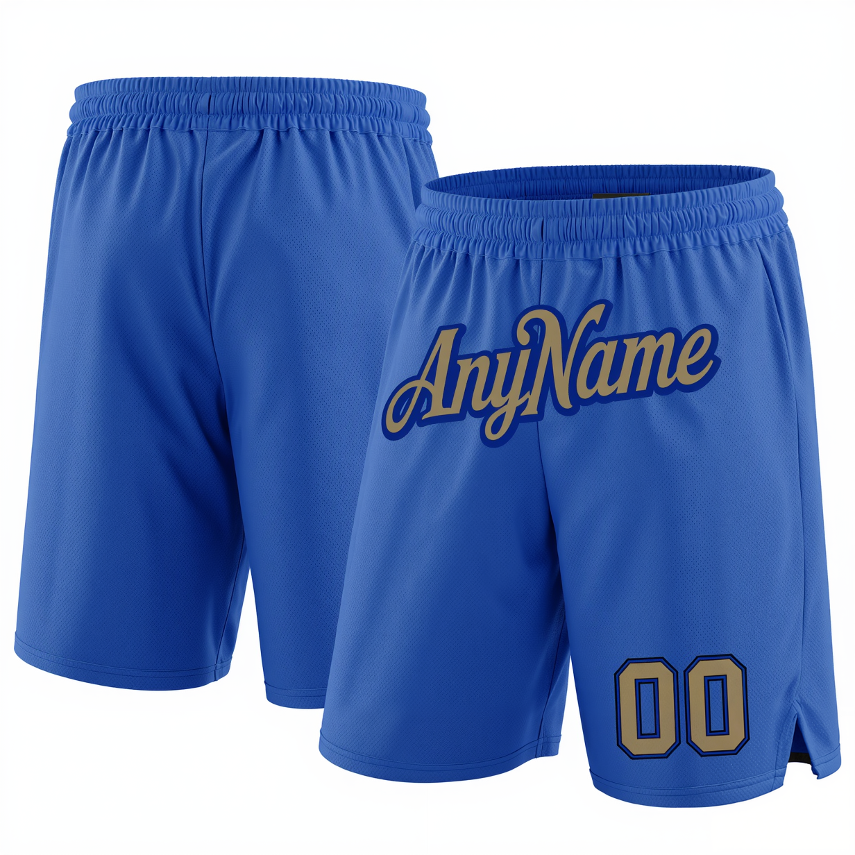 Custom Royal Blue & Grey/Black Shorts