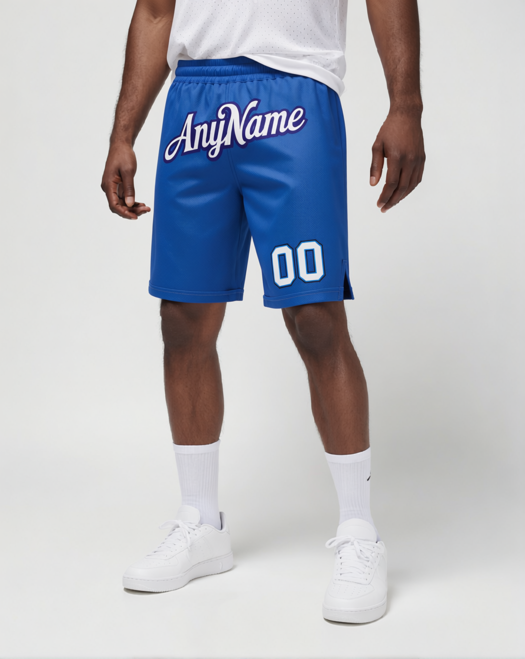 Custom Blue & White/Royal Shorts