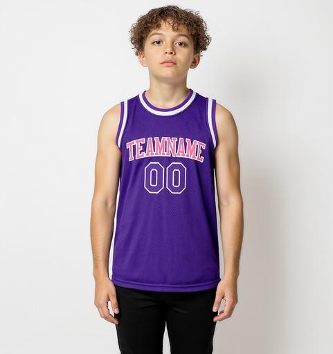 Custom Purple & Pink/White Basketball City Edition Jersey