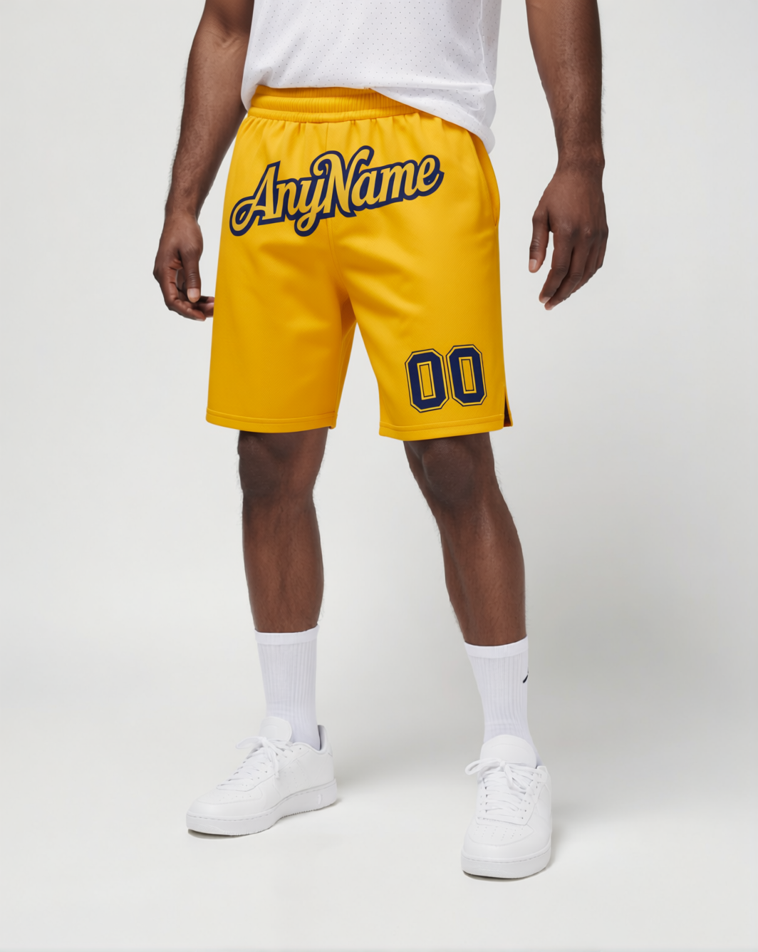Custom Yellow & Royal/Black Shorts