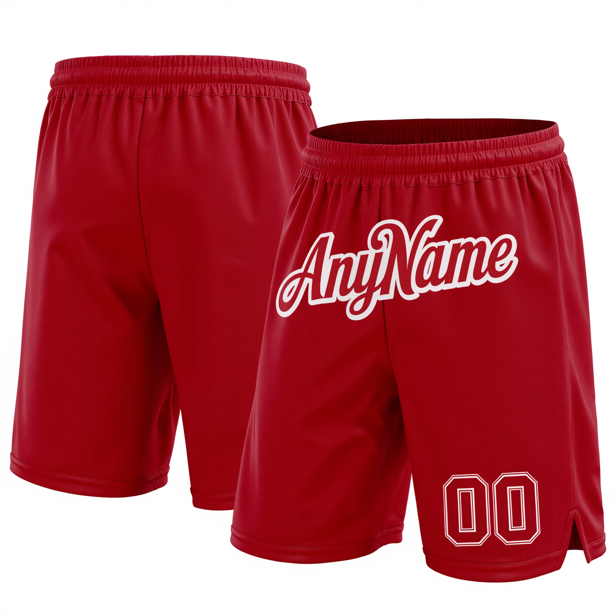 Custom Red & White Shorts