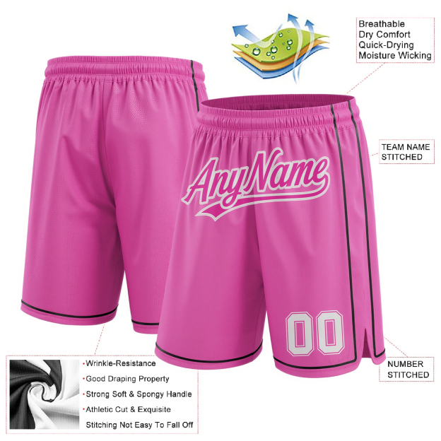 Custom Pink & White/Black Shorts