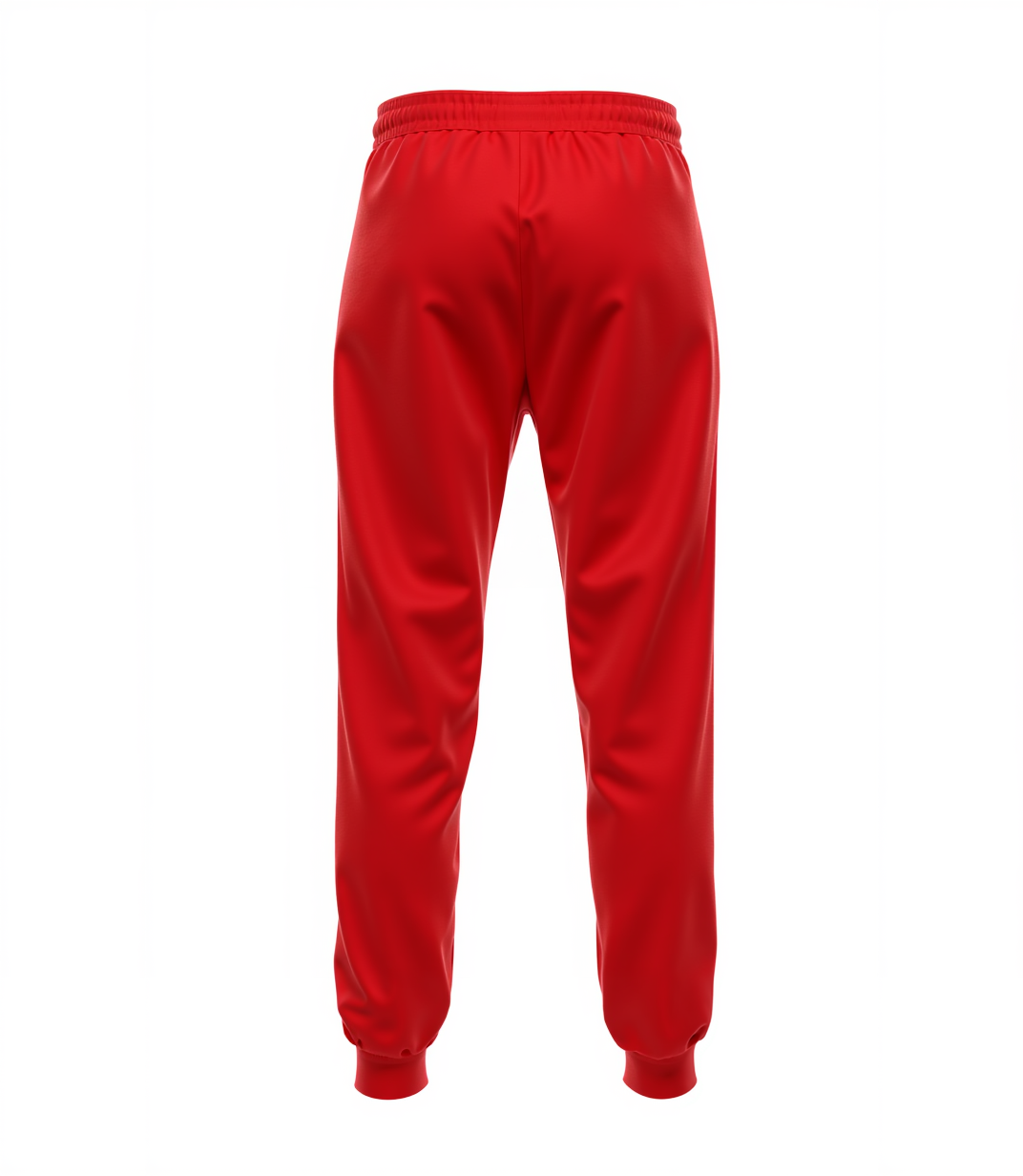 Custom Red & White/Grey Fleece Jogger Sweatpants