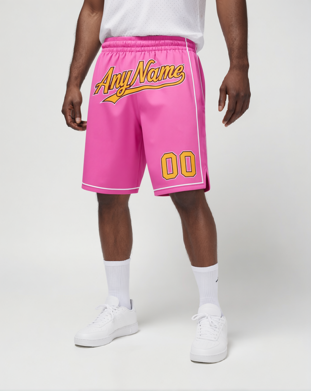 Custom Pink & Yellow/White Shorts