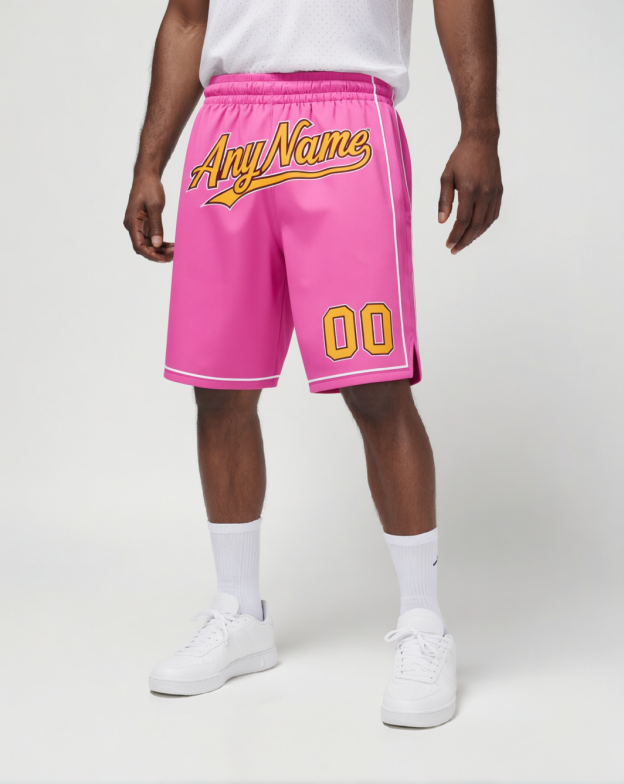 Custom Pink & Yellow/White Shorts