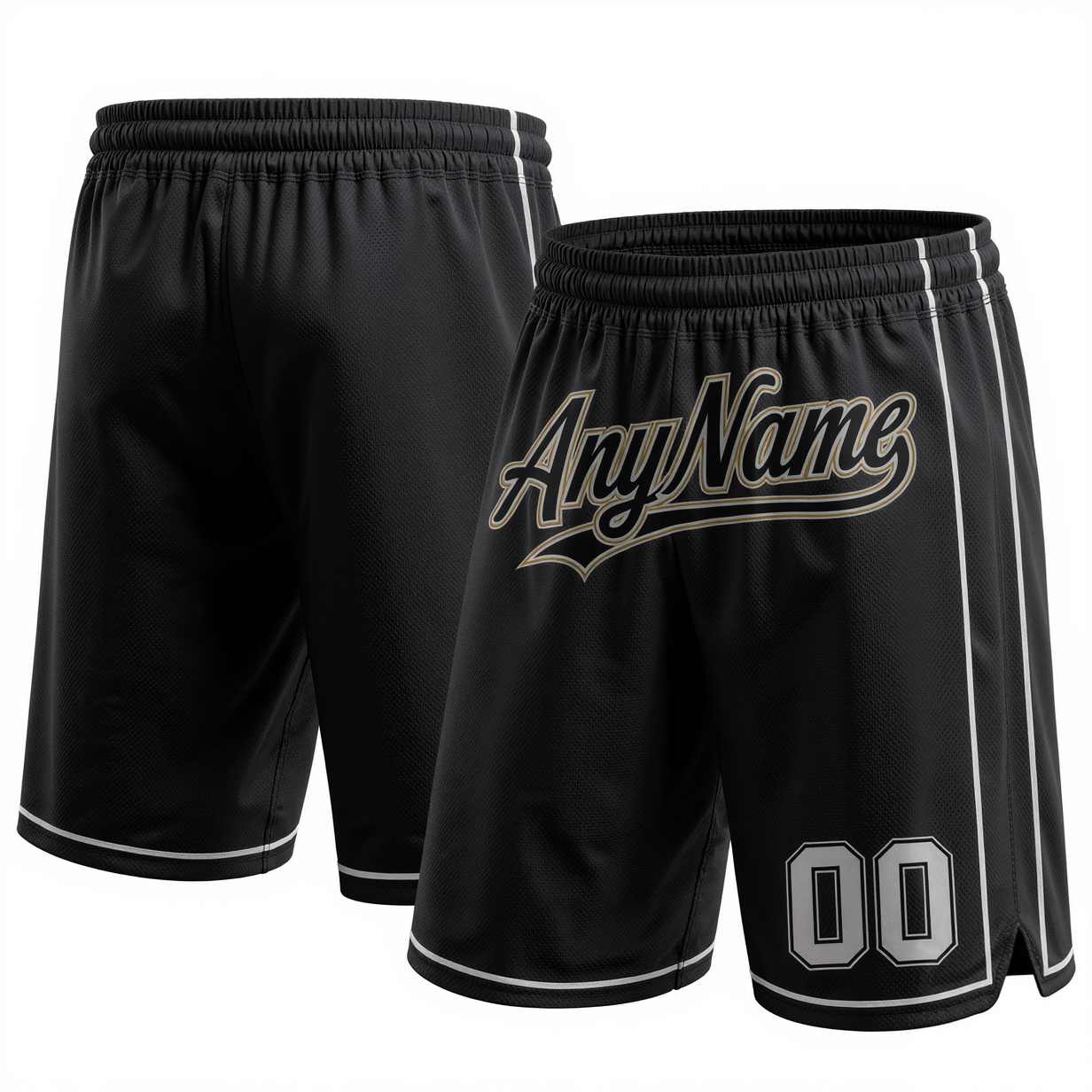 Custom Black & White/Grey Shorts