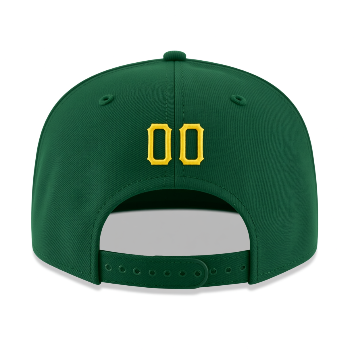 Custom Midnight Green & Black/Yellow Stitched Adjustable Snapback Hat