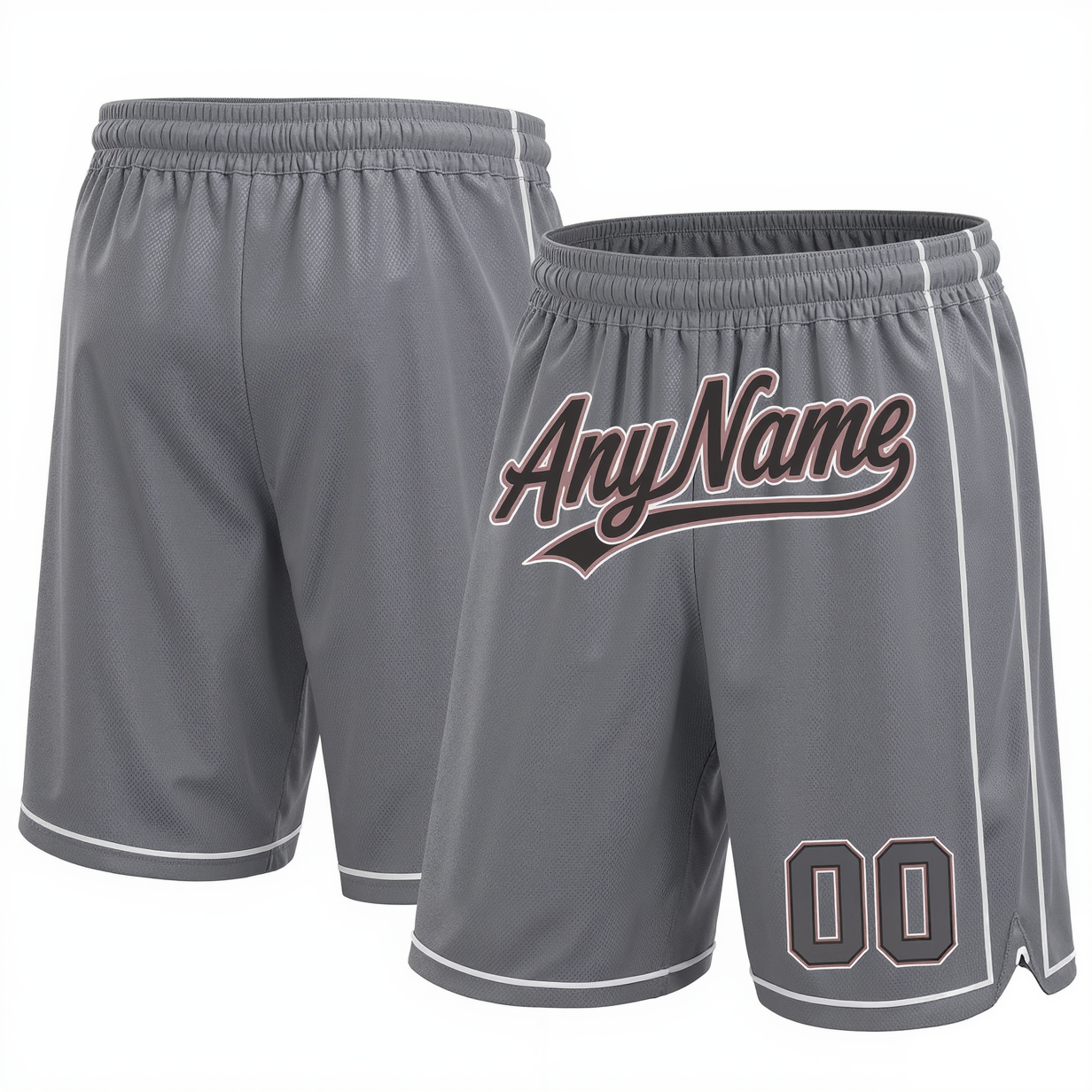 Custom Grey & Black/White Shorts
