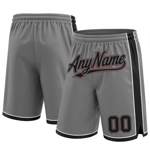 Custom Grey & Black/Pink Shorts