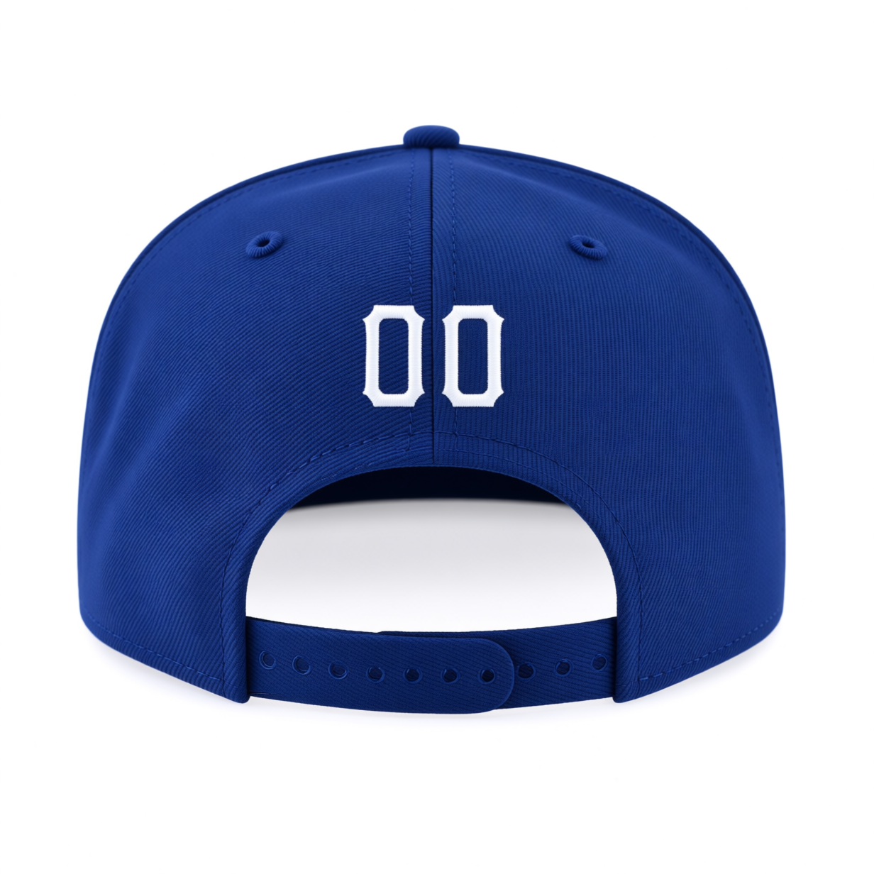 Custom Royal Blue & White/Blue Stitched Adjustable Snapback Hat