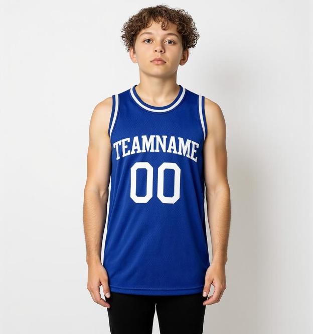 Custom Blue & White Basketball City Edition Jersey