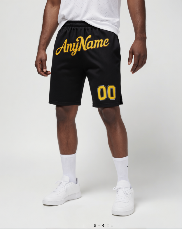 Custom Black & Yellow/White Shorts