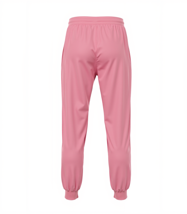 Custom Pink & White/Black Fleece Jogger Sweatpants