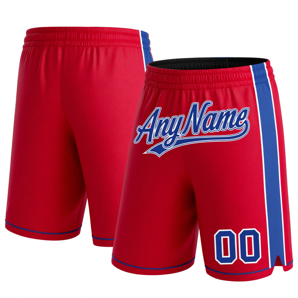 Custom Red & Royal/White Shorts