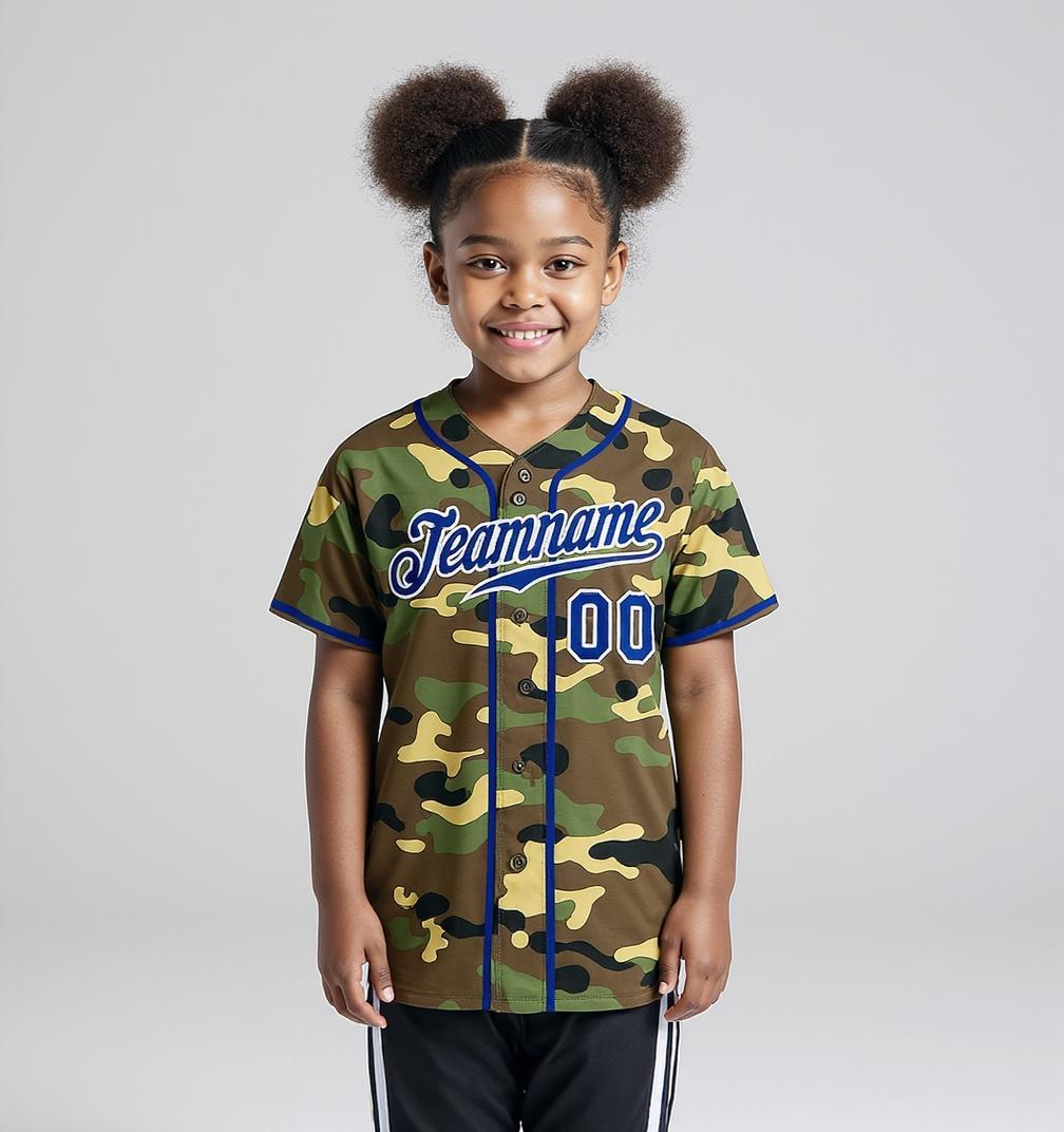 Custom Camo White & Black Salute To Service Baseball Jersey