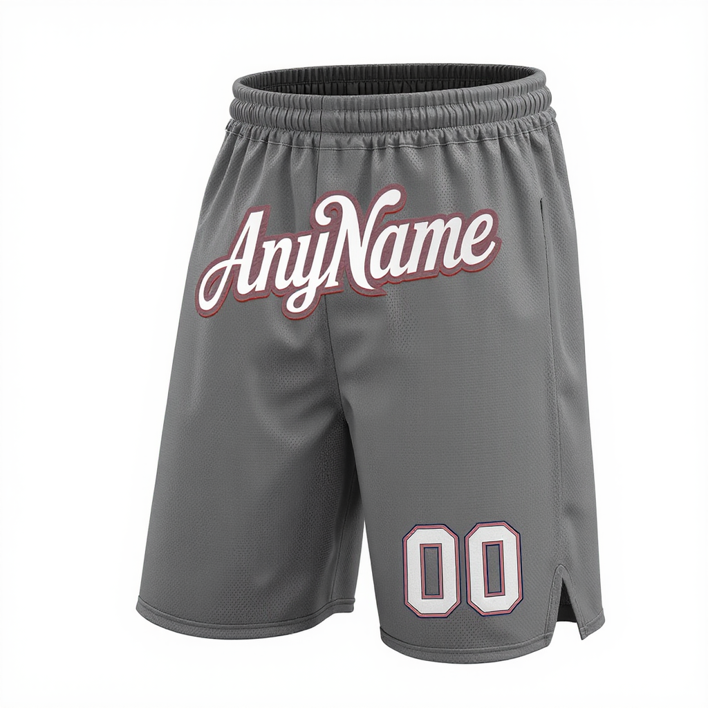 Custom Grey & White/Purple Shorts