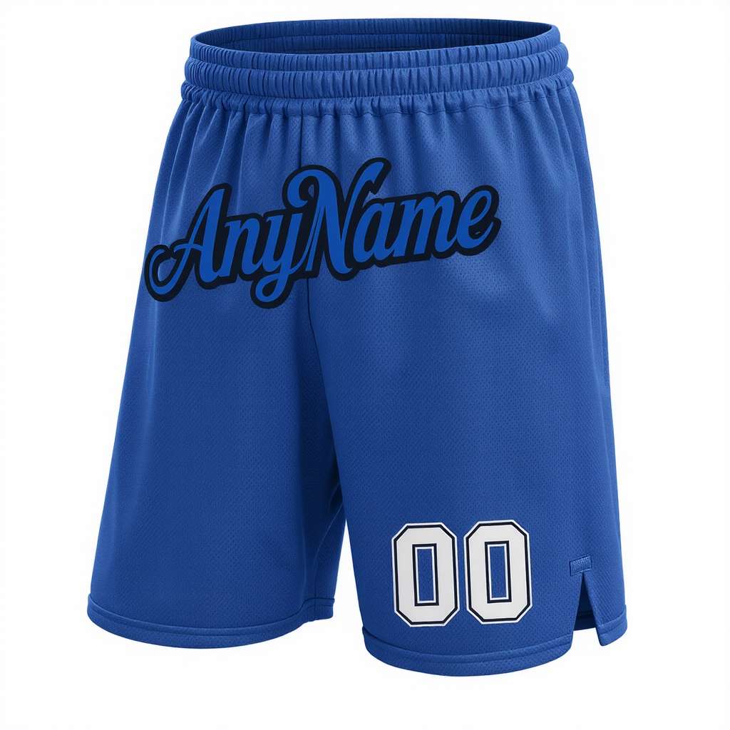 Custom Blue & White/Black Shorts
