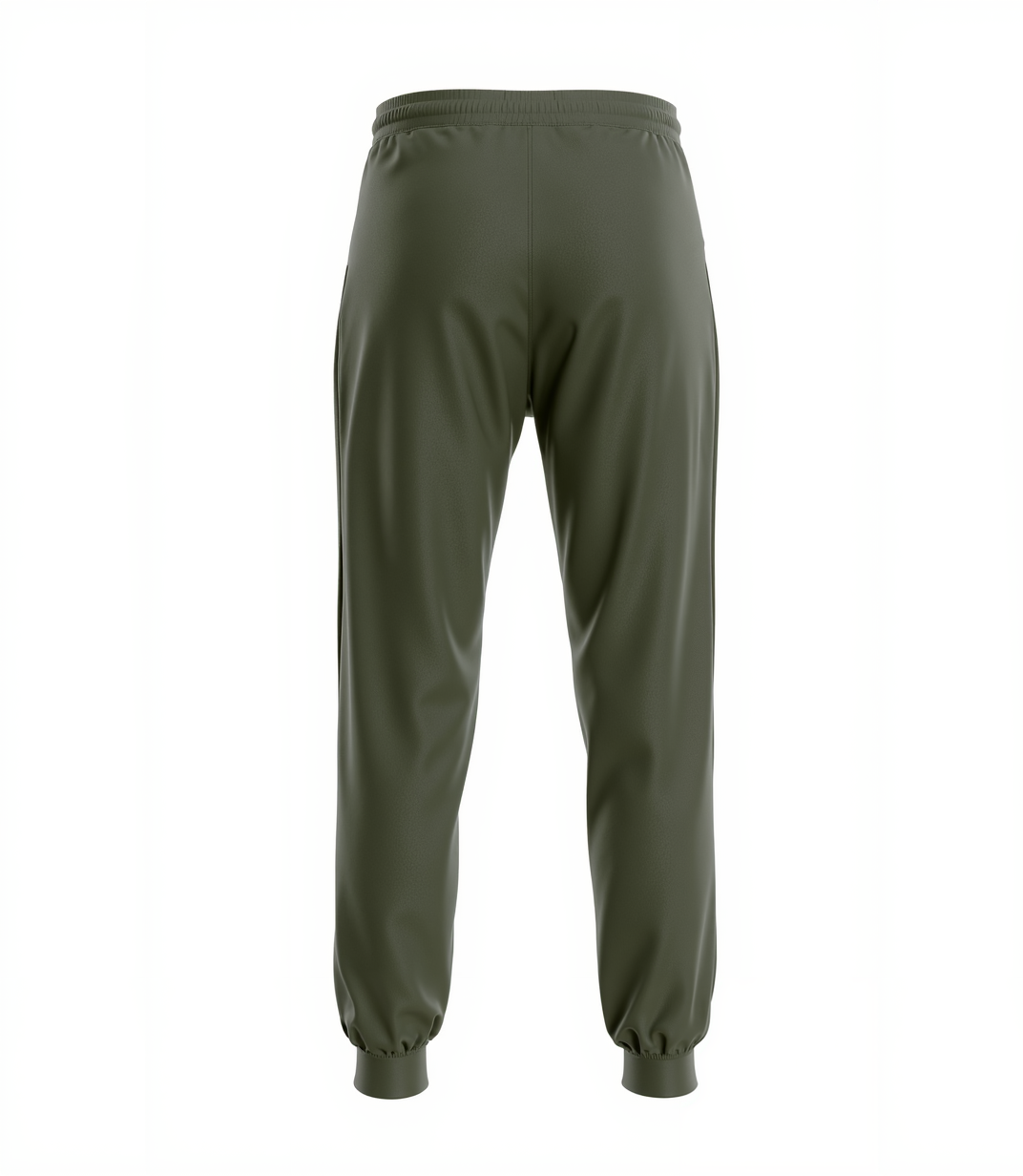 Custom Olive & White/Black Fleece Jogger Sweatpants