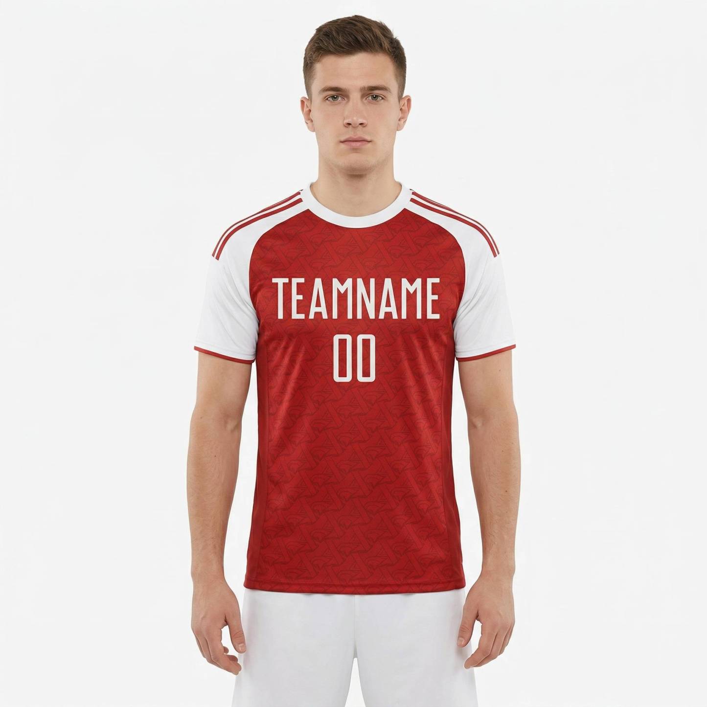 Custom Red & White Custom Soccer Jersey