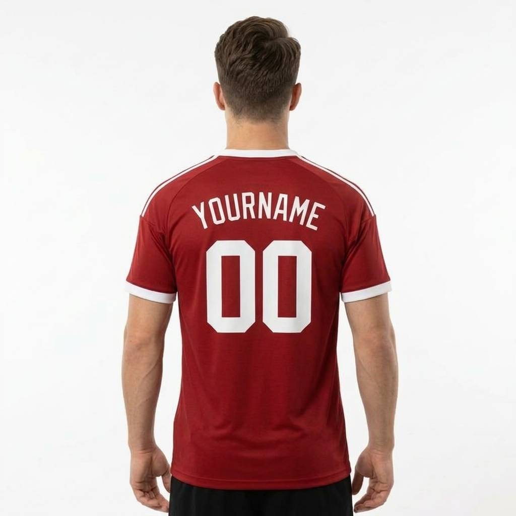 Custom Red & White Custom Soccer Jersey