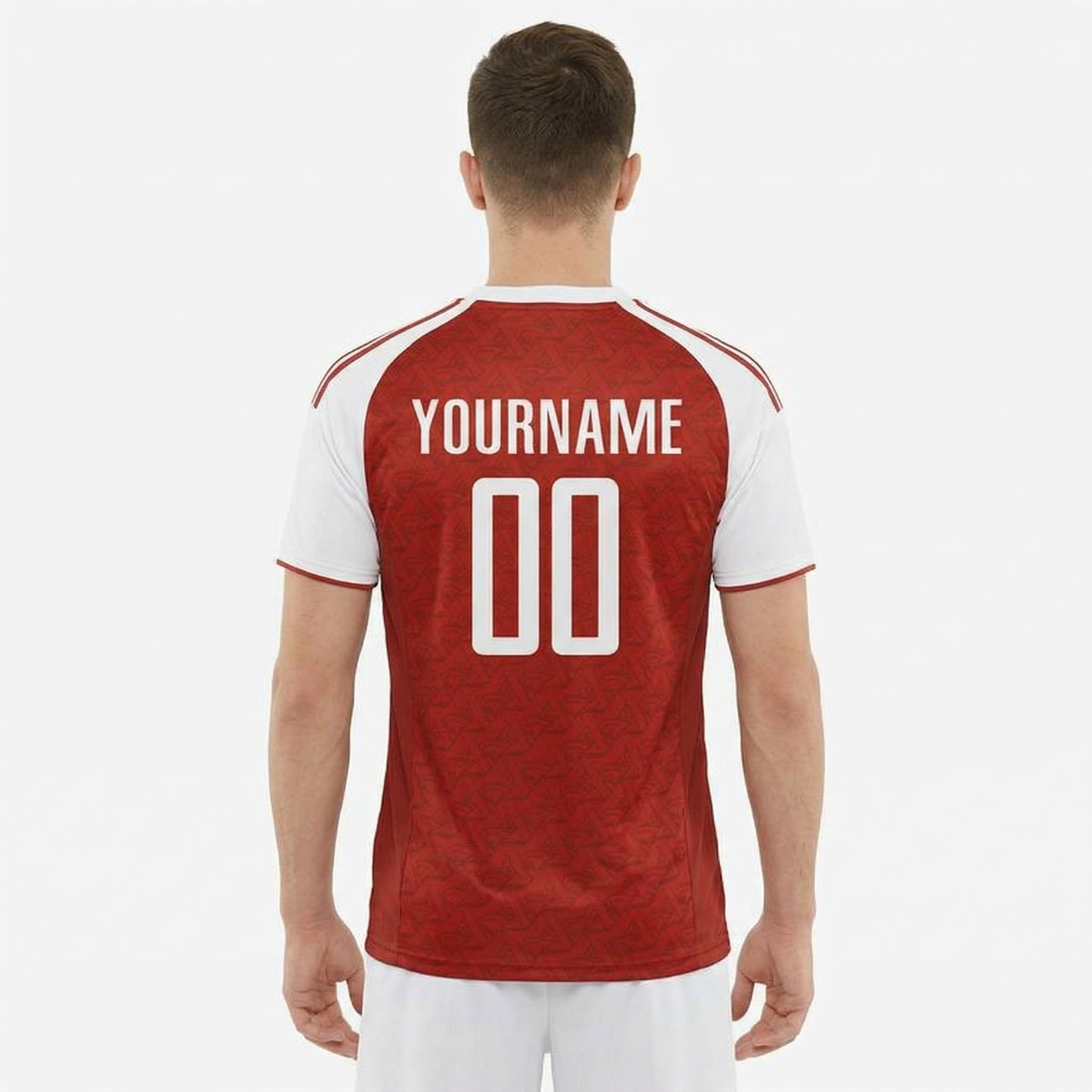 Custom Red & White Custom Soccer Jersey