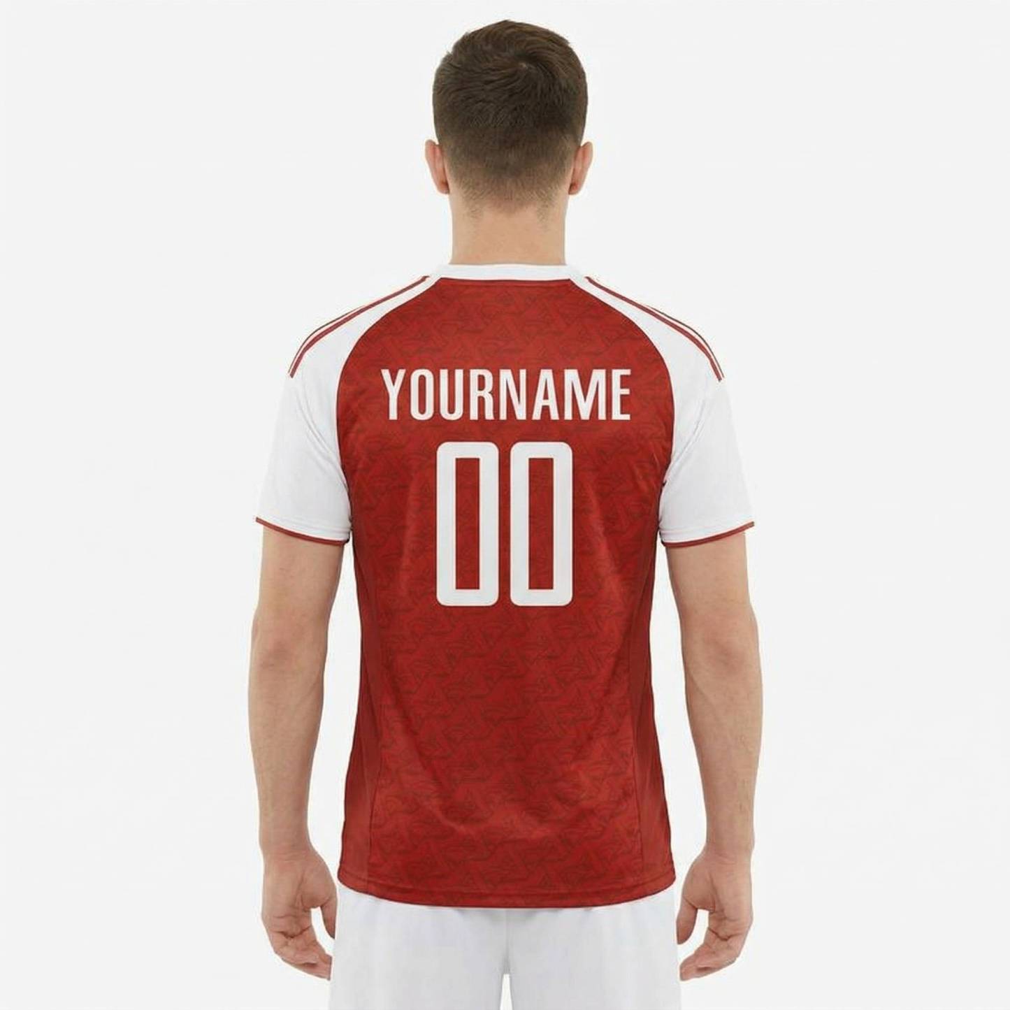 Custom Red & White Custom Soccer Jersey