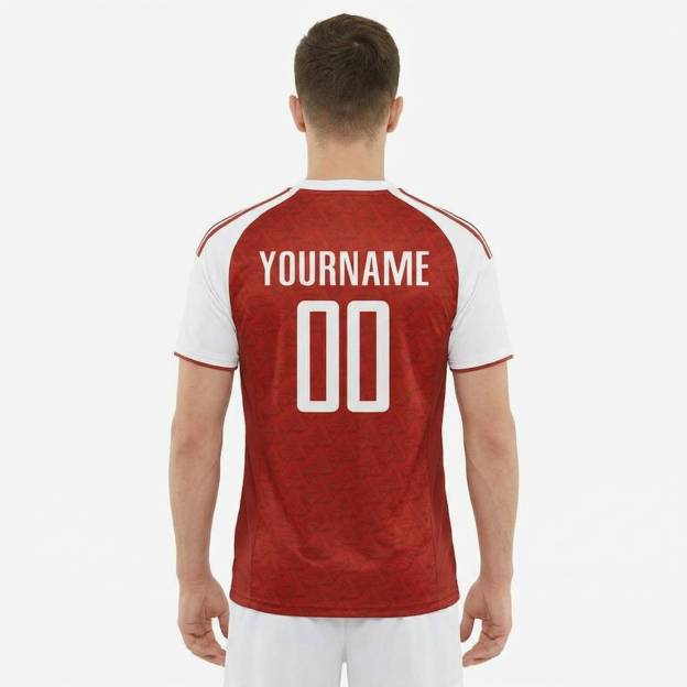 Custom Red & White Custom Soccer Jersey