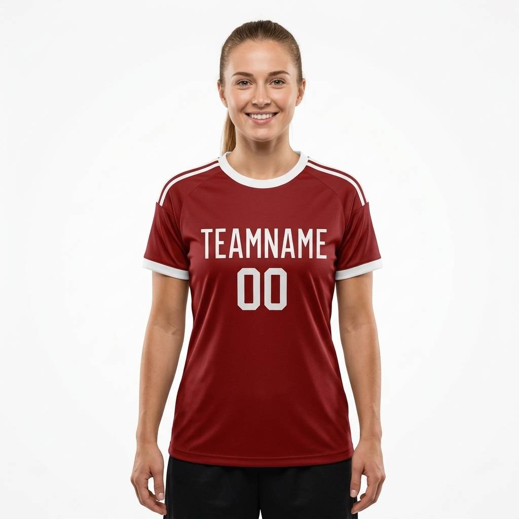 Custom Red & White Custom Soccer Jersey