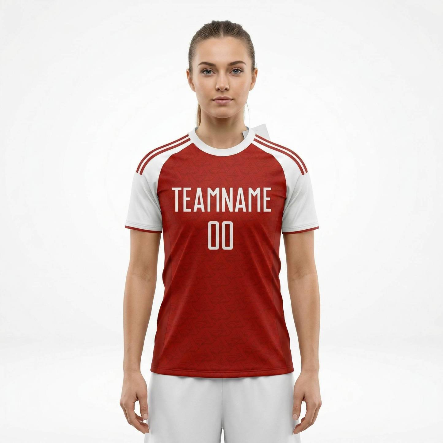 Custom Red & White Custom Soccer Jersey