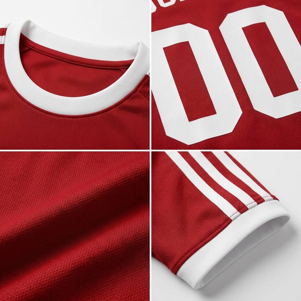 Custom Red & White Custom Soccer Jersey